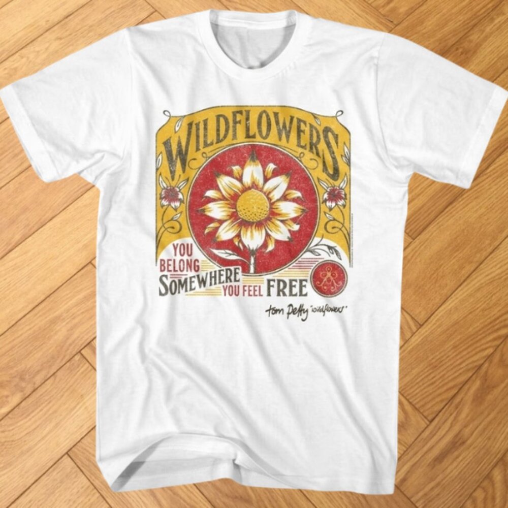 Tom Petty Wildflowers Graphic T-Shirt Rock Tee